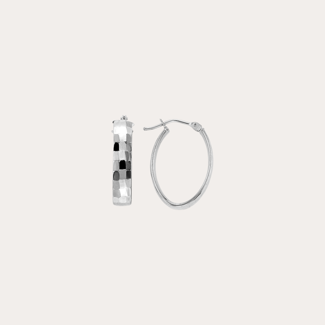 Hammered Mini Hoops