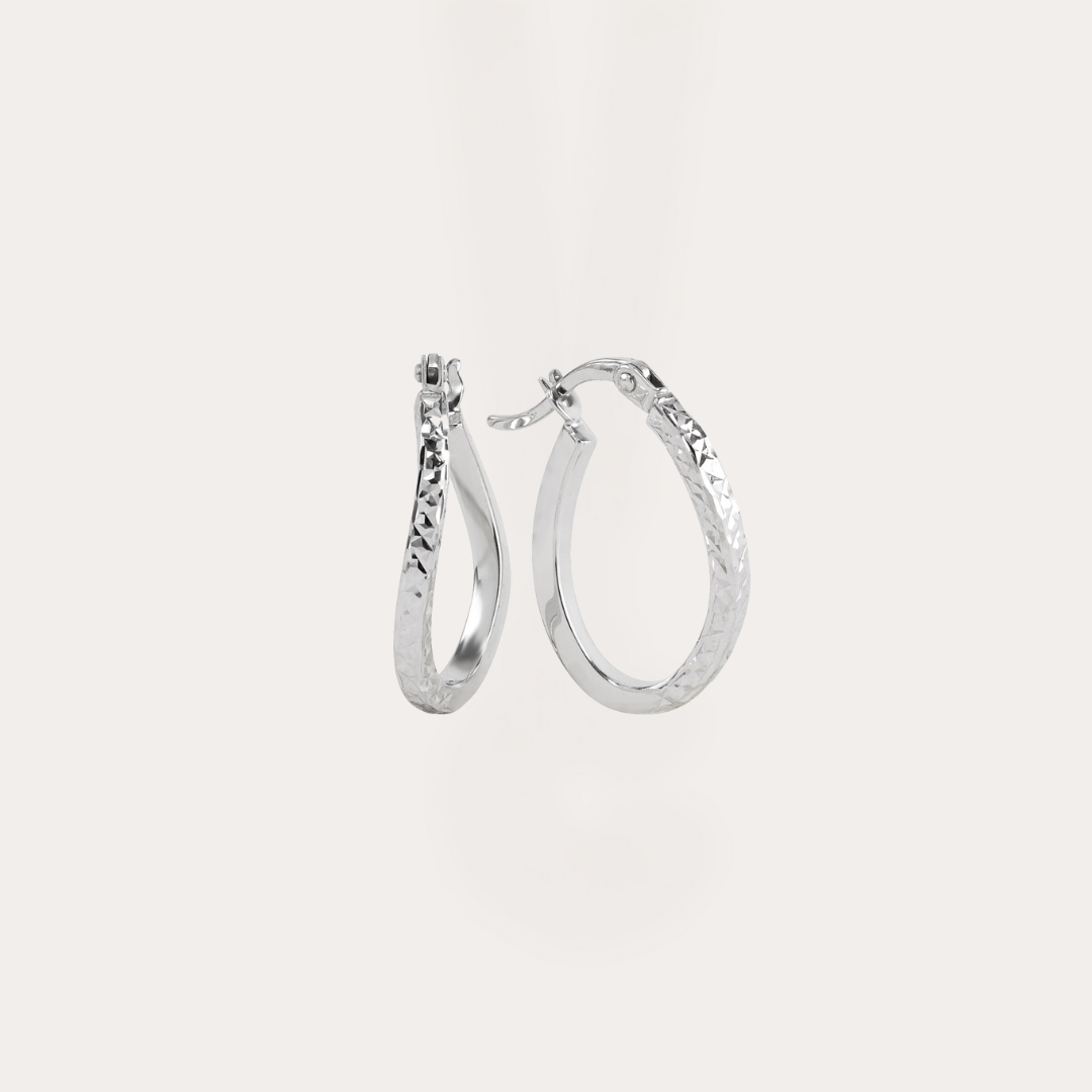 Textured Swirl Hoops