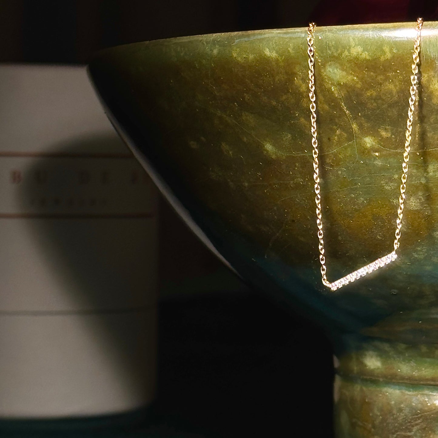 Diamond Bar Necklace