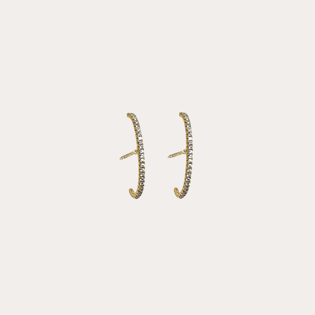 Diamond Crescent Stud