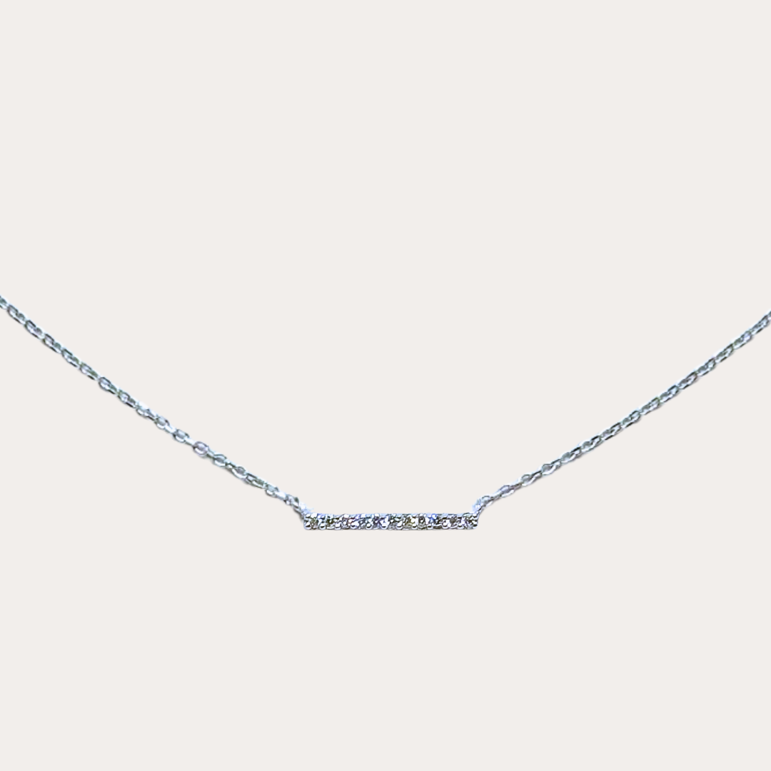 Diamond Bar Necklace