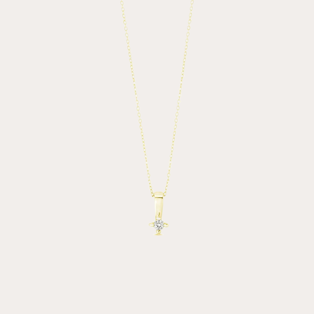 Single Diamond Necklace