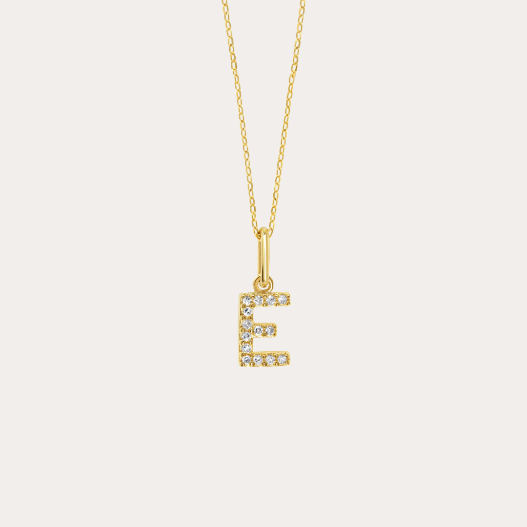 Diamond Initial Necklace
