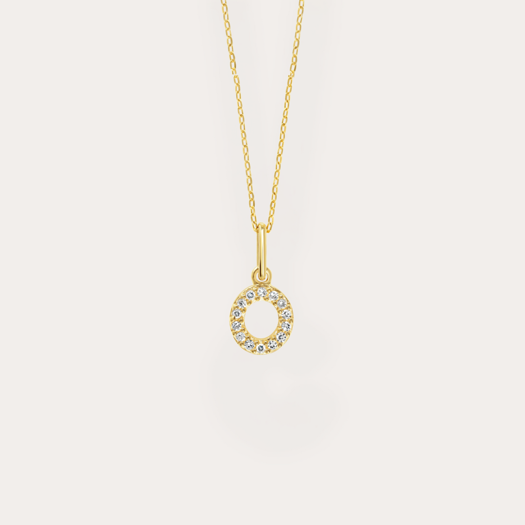 Diamond Initial Necklace