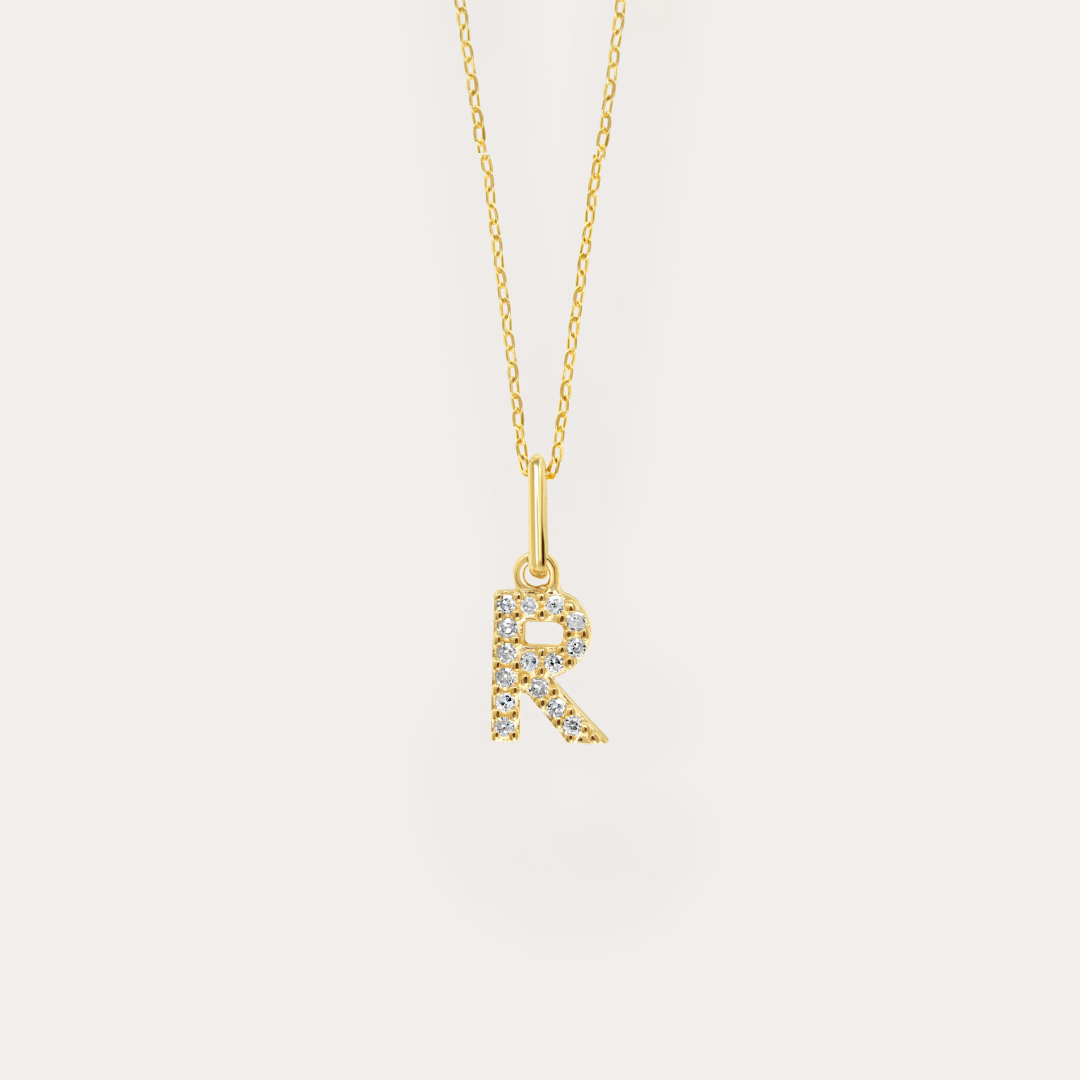 Diamond Initial Necklace