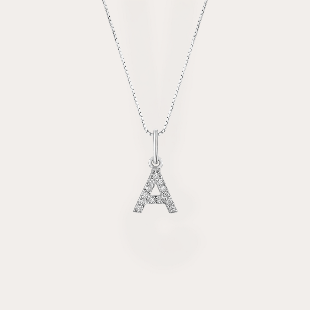 Diamond Initial Necklace