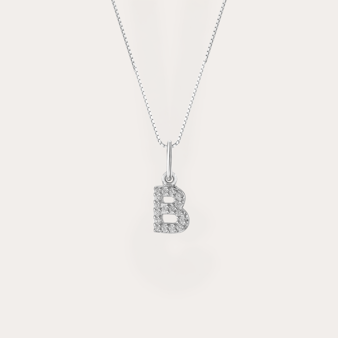 Diamond Initial Necklace