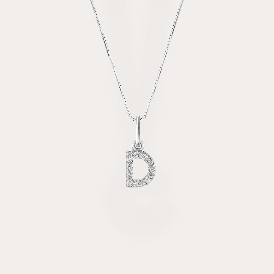 Diamond Initial Necklace