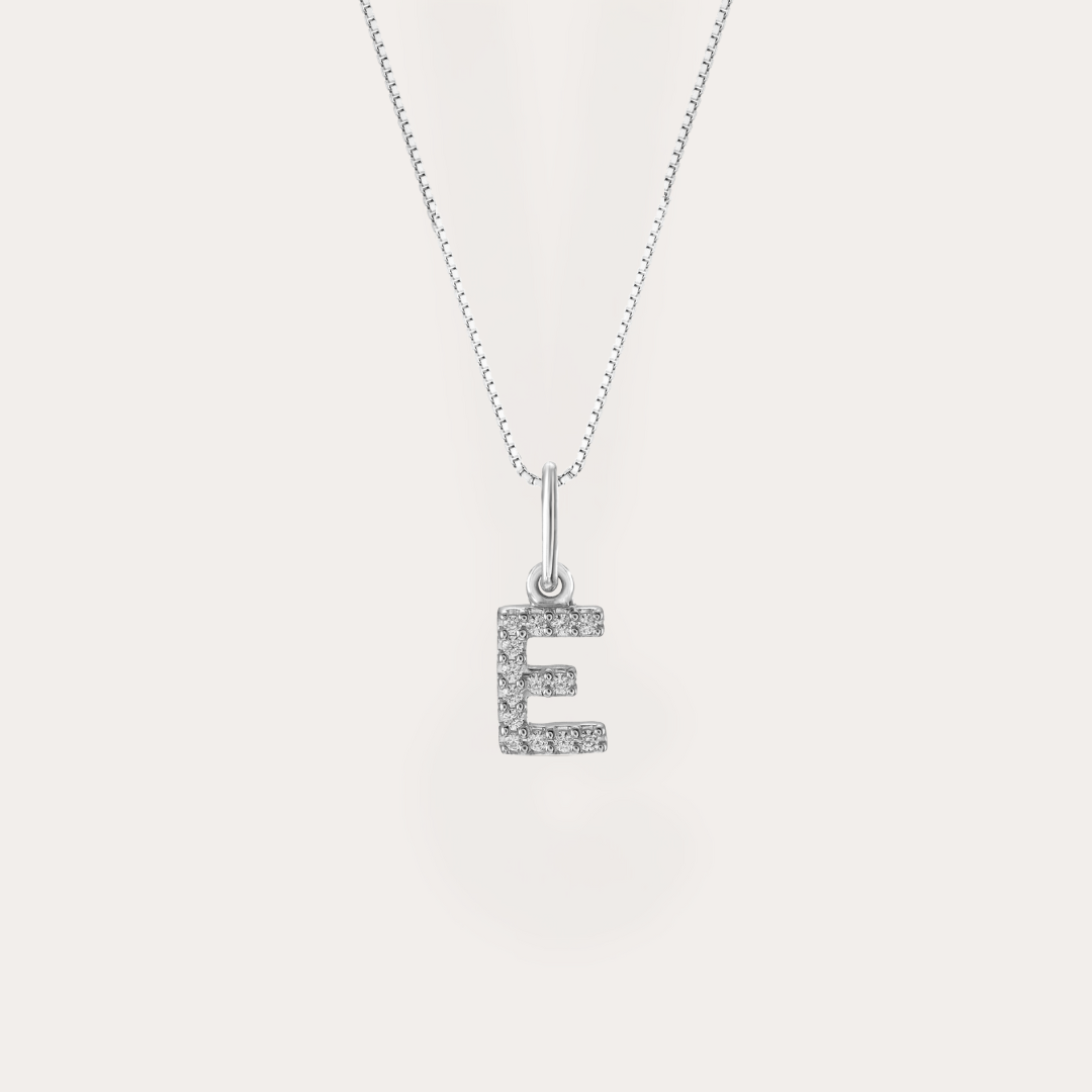Diamond Initial Necklace
