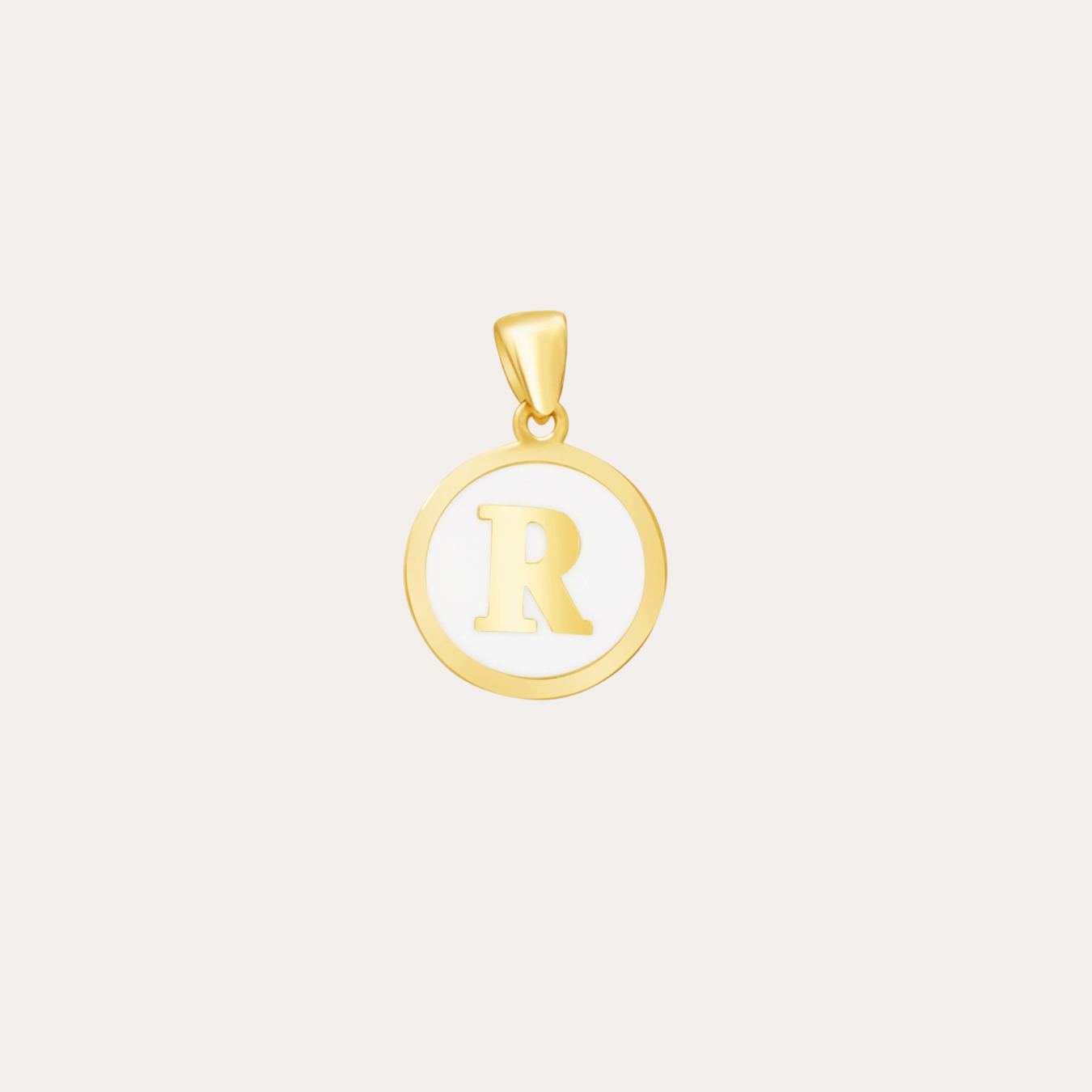Initial Enamel Pendant