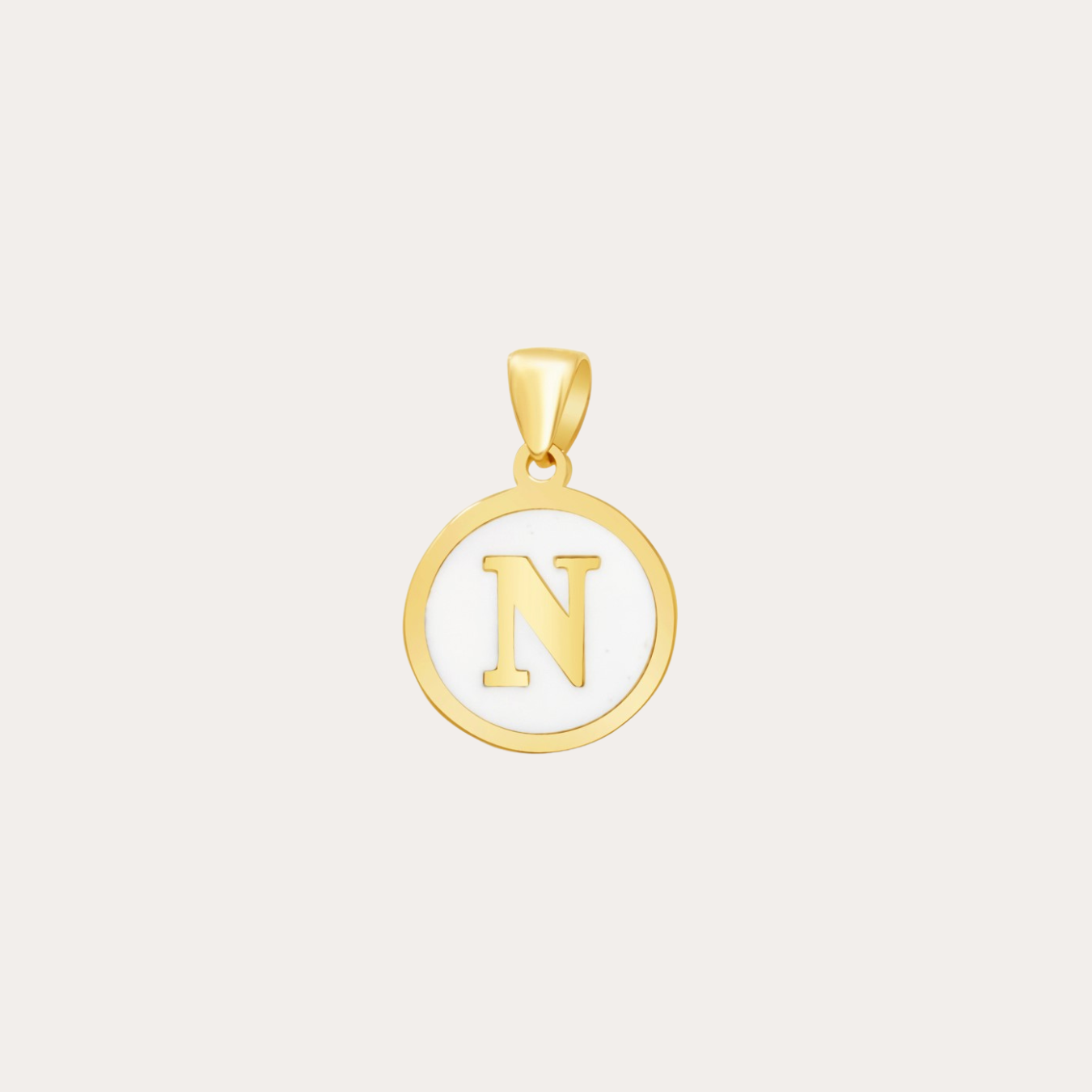 Initial Enamel Pendant