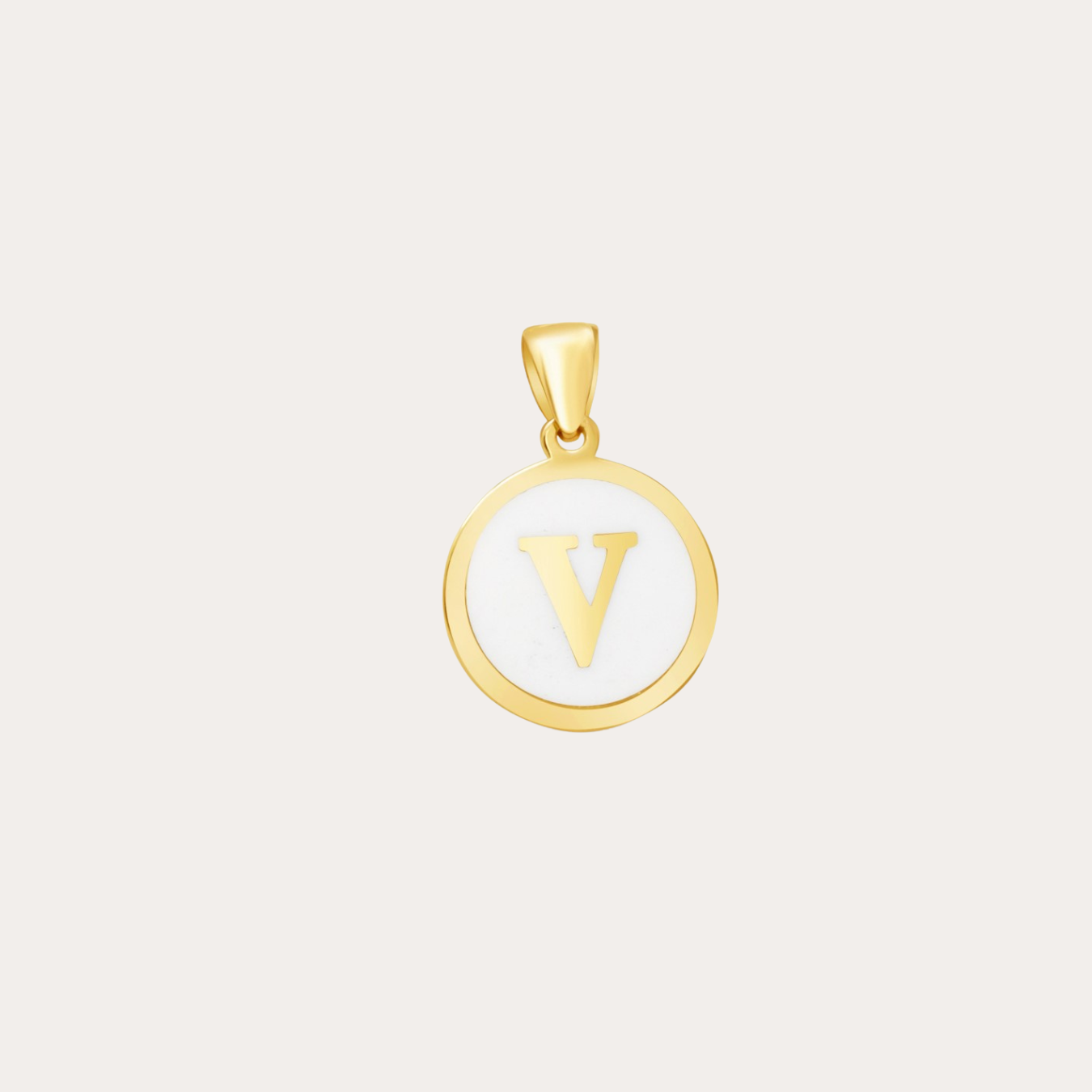 Initial Enamel Pendant