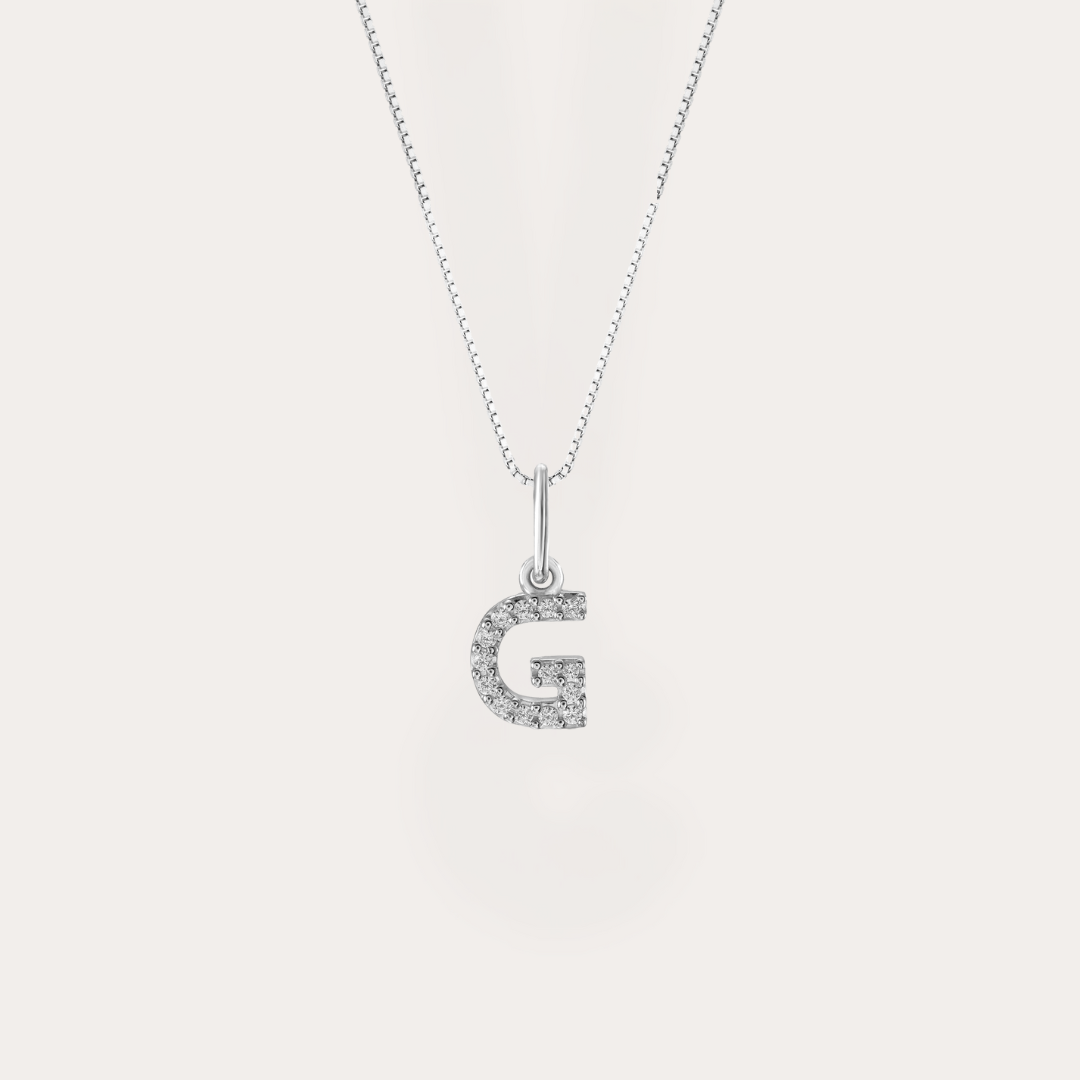 Diamond Initial Necklace