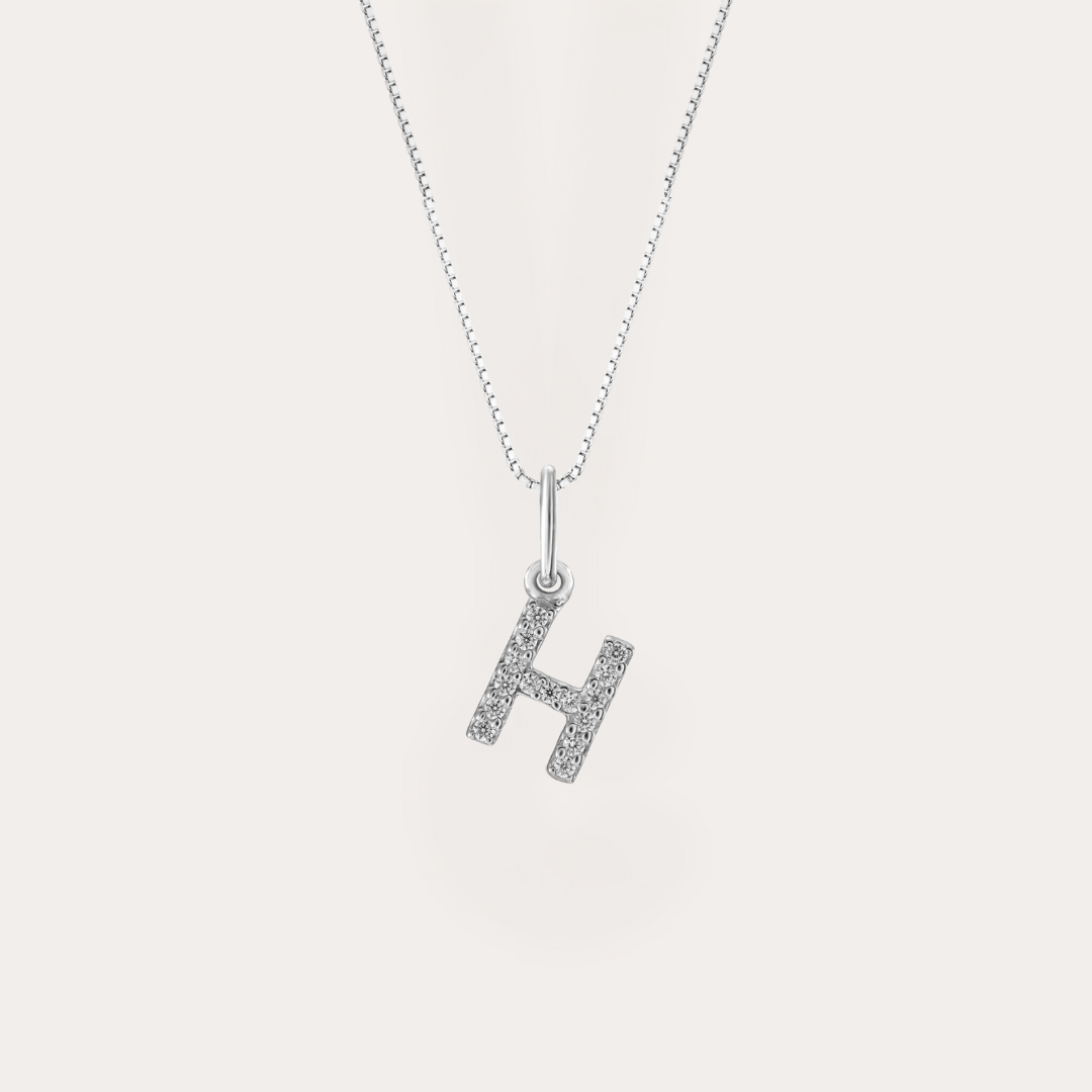 Diamond Initial Necklace
