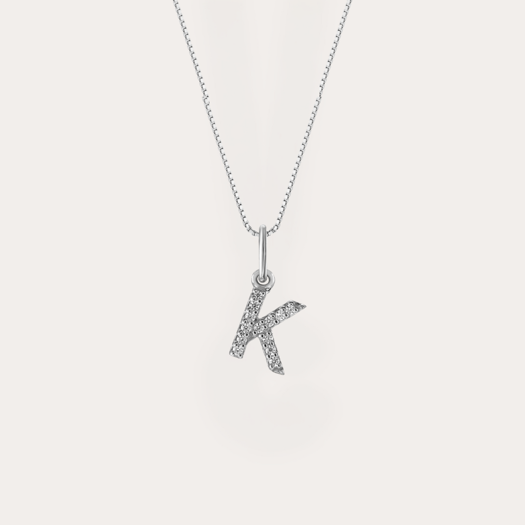 Diamond Initial Necklace