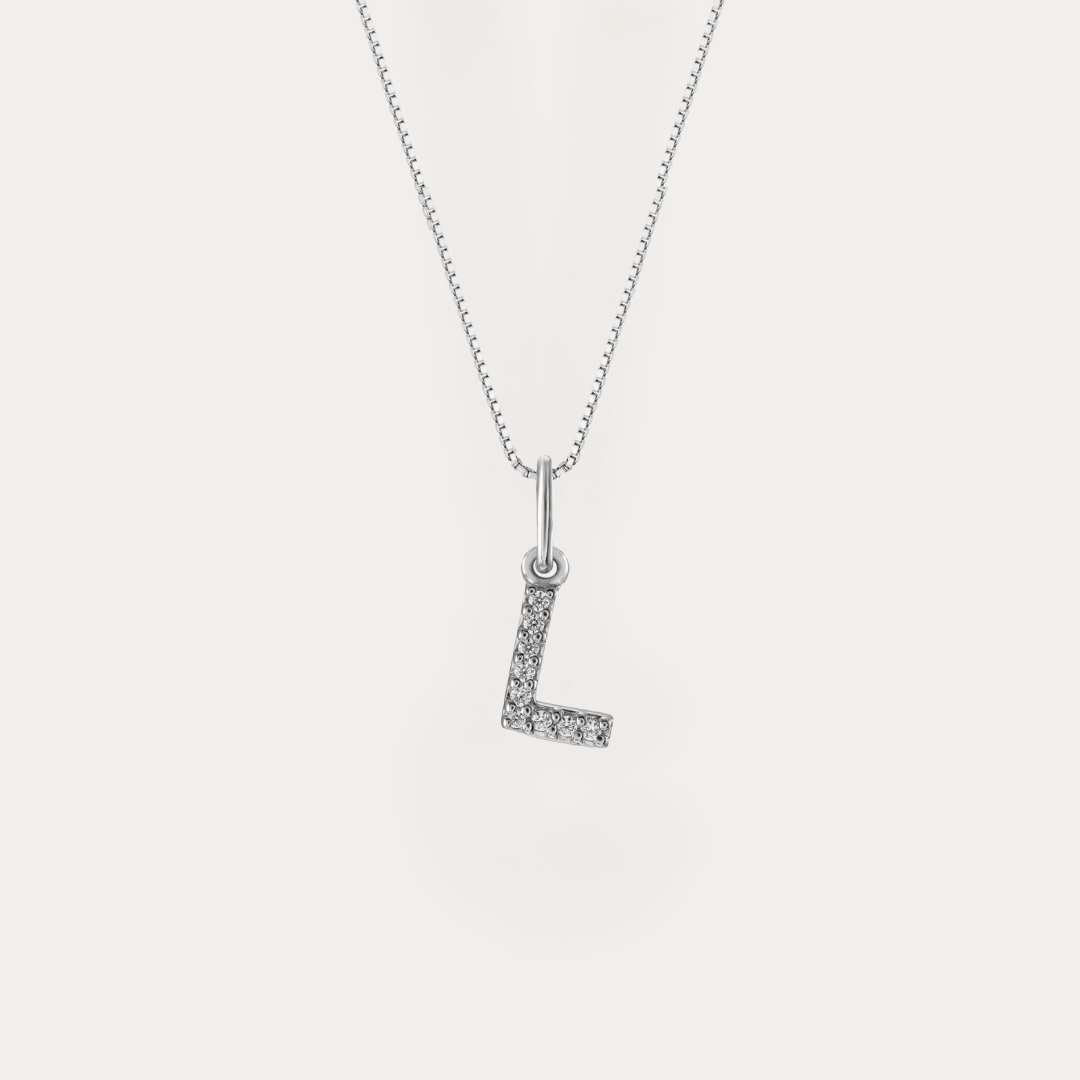 Diamond Initial Necklace