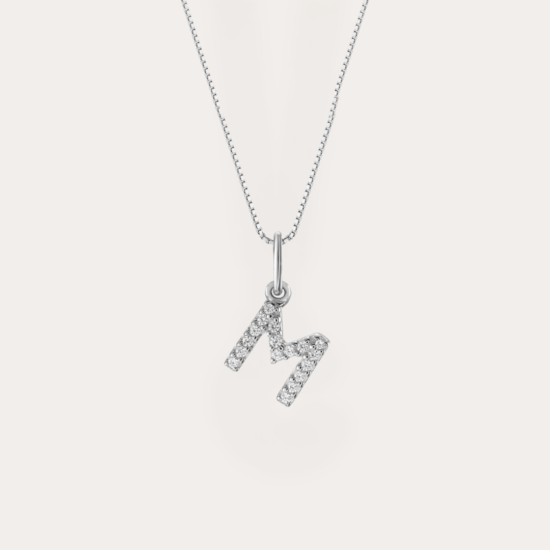 Diamond Initial Necklace