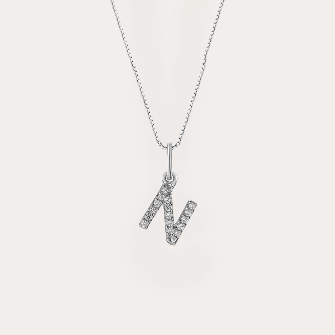Diamond Initial Necklace