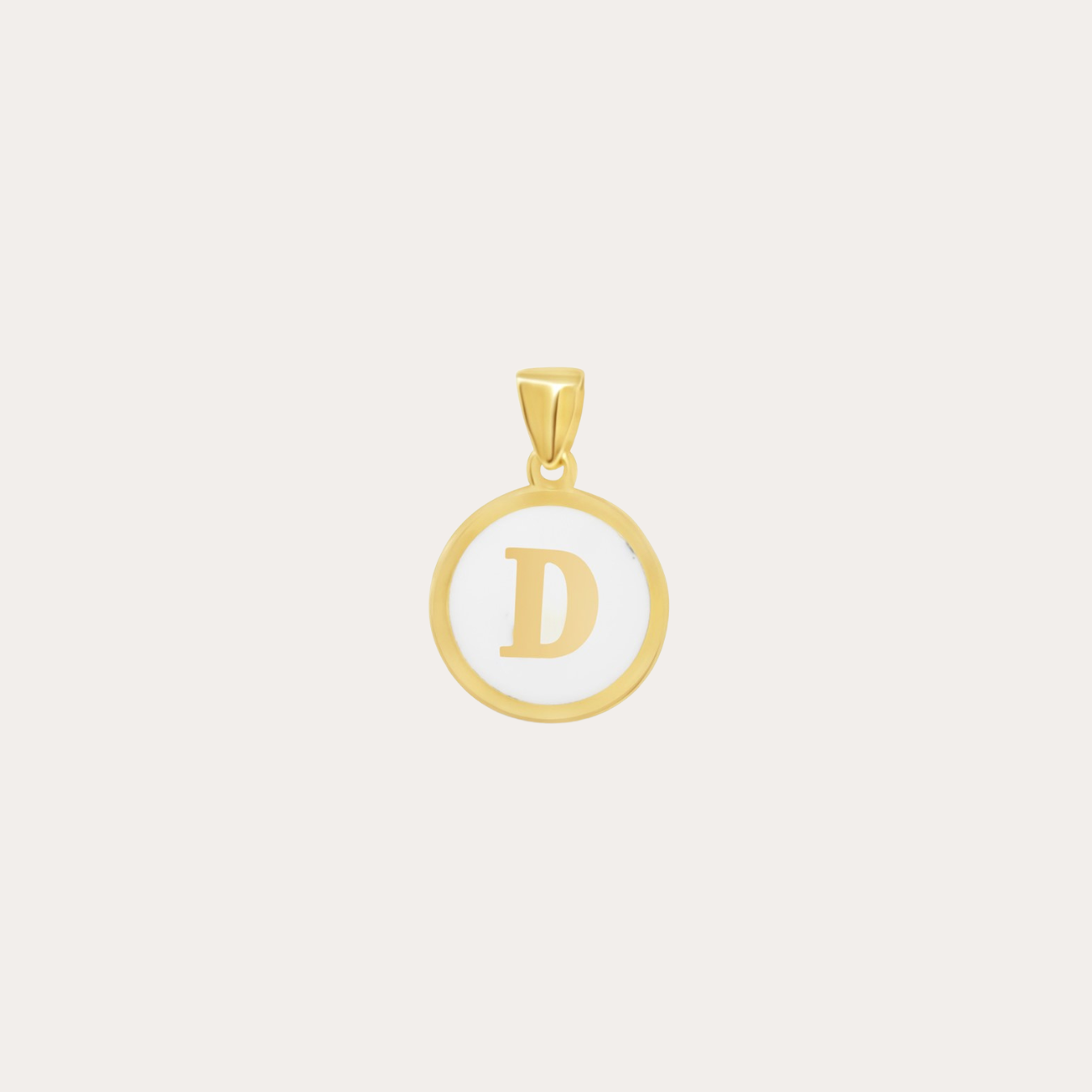 Initial Enamel Pendant