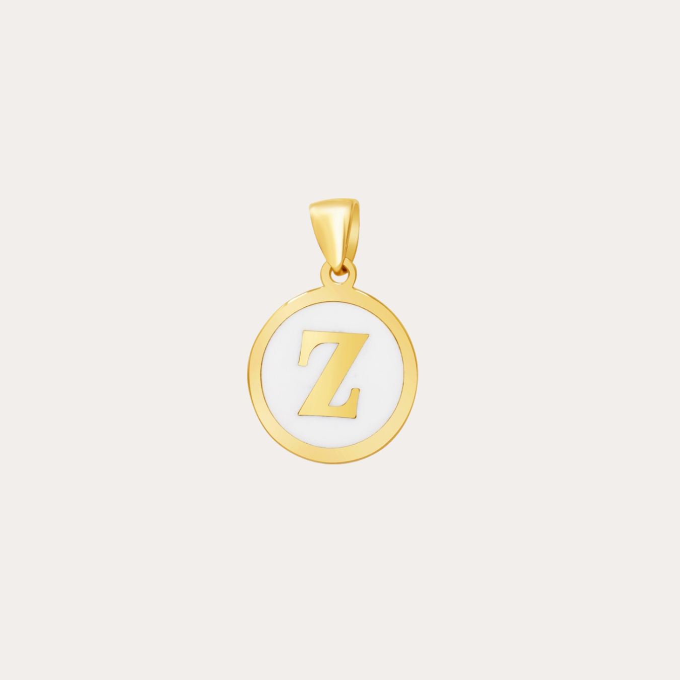 Initial Enamel Pendant