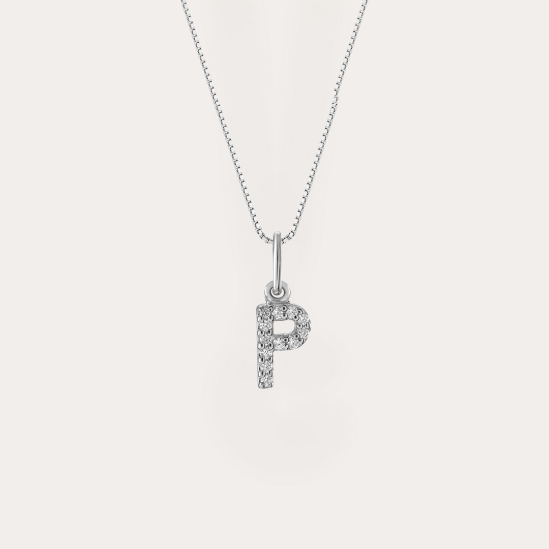 Diamond Initial Necklace