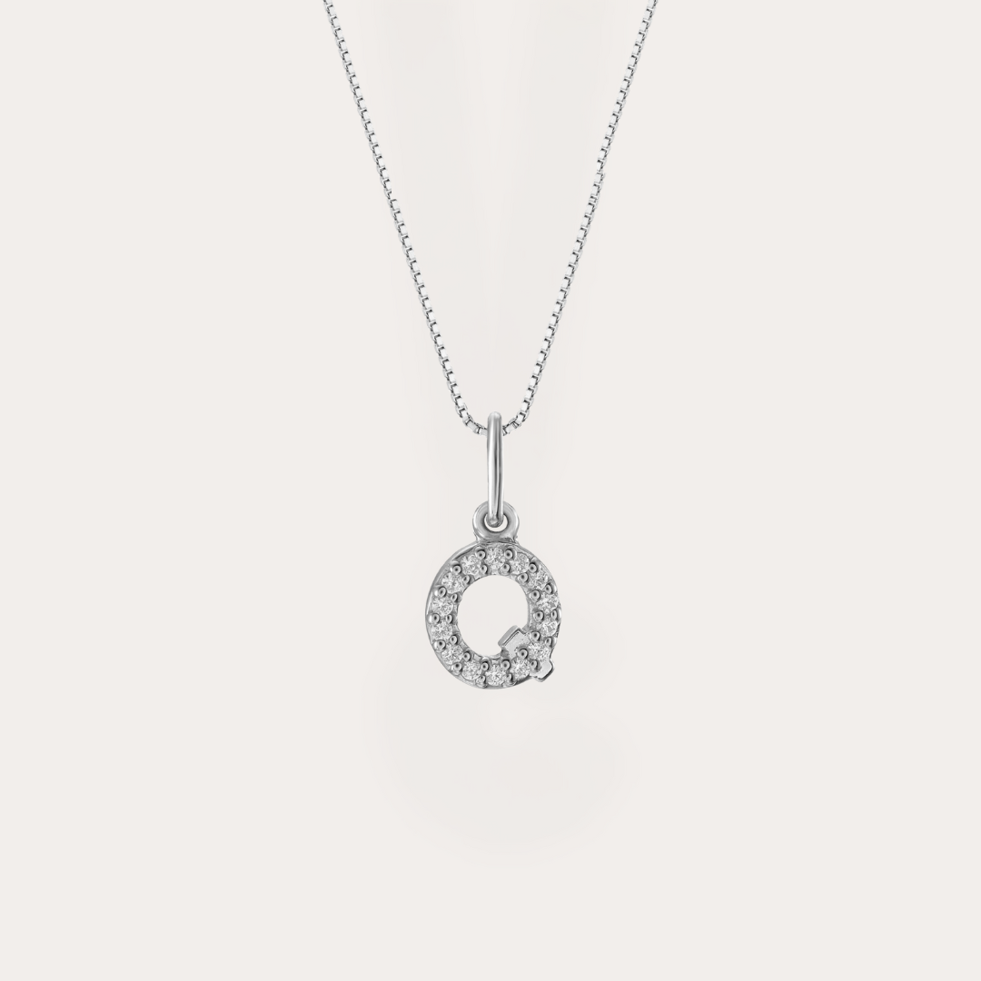 Diamond Initial Necklace