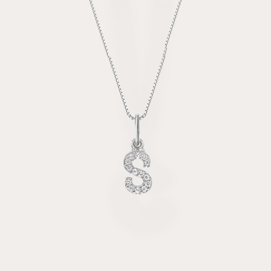 Diamond Initial Necklace