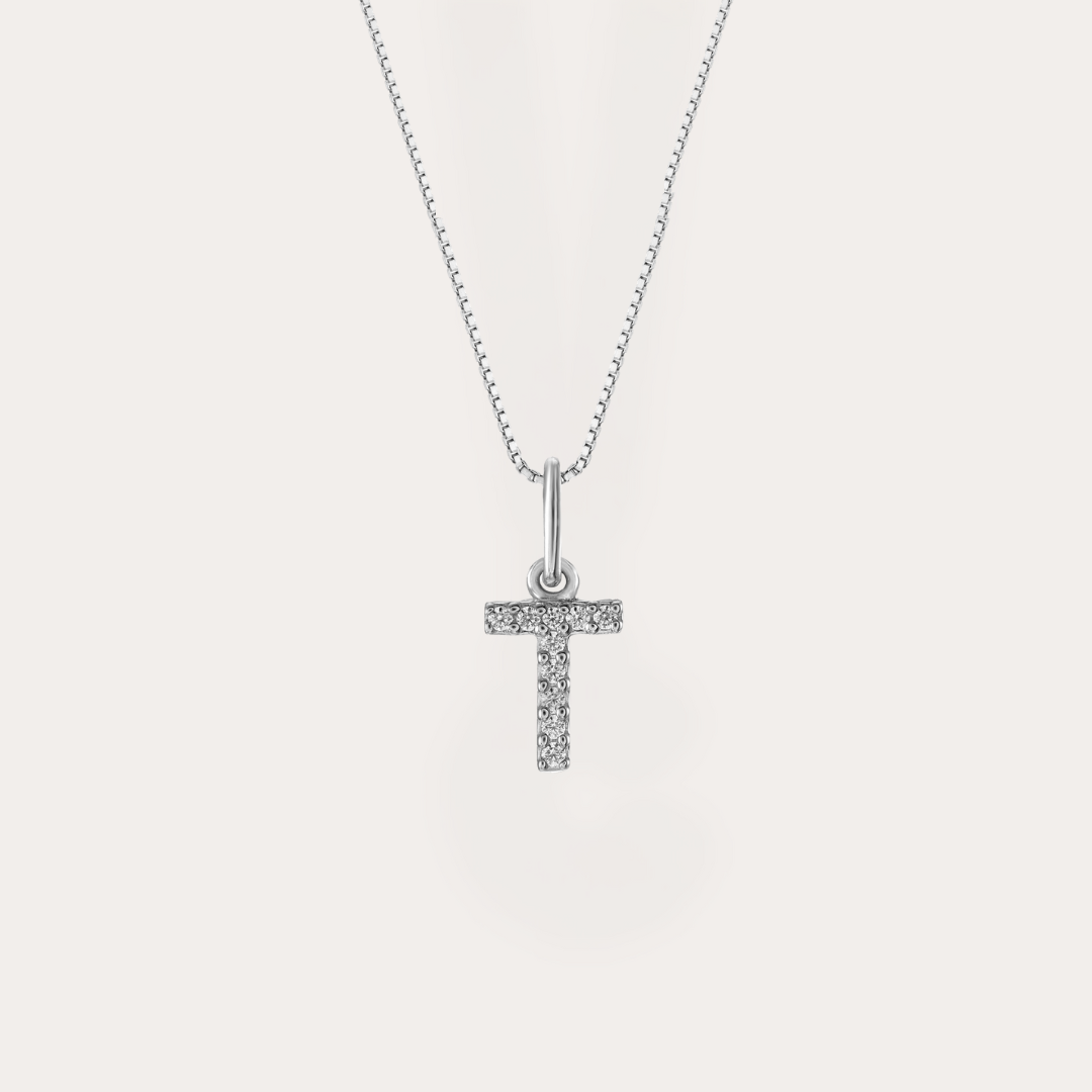 Diamond Initial Necklace