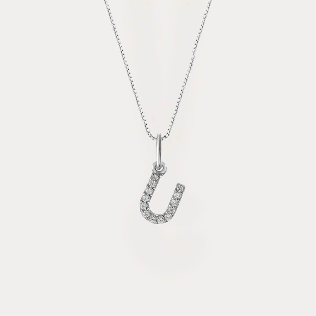 Diamond Initial Necklace