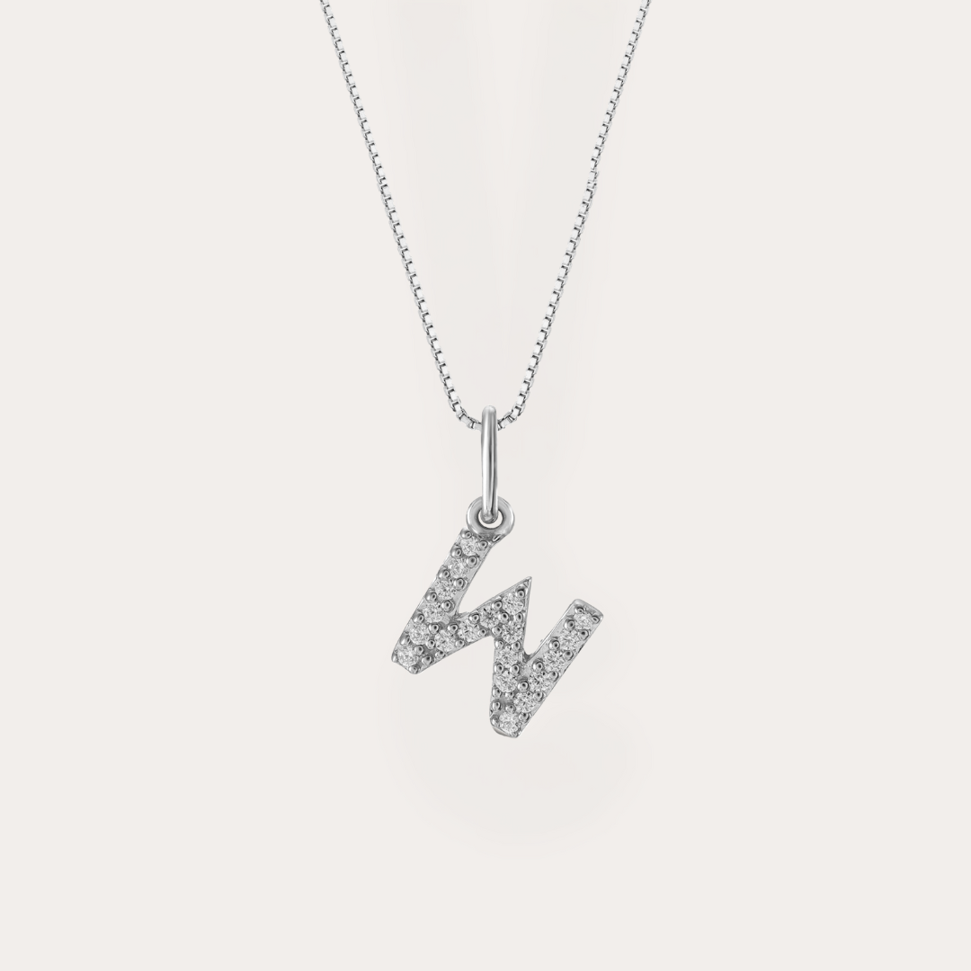 Diamond Initial Necklace