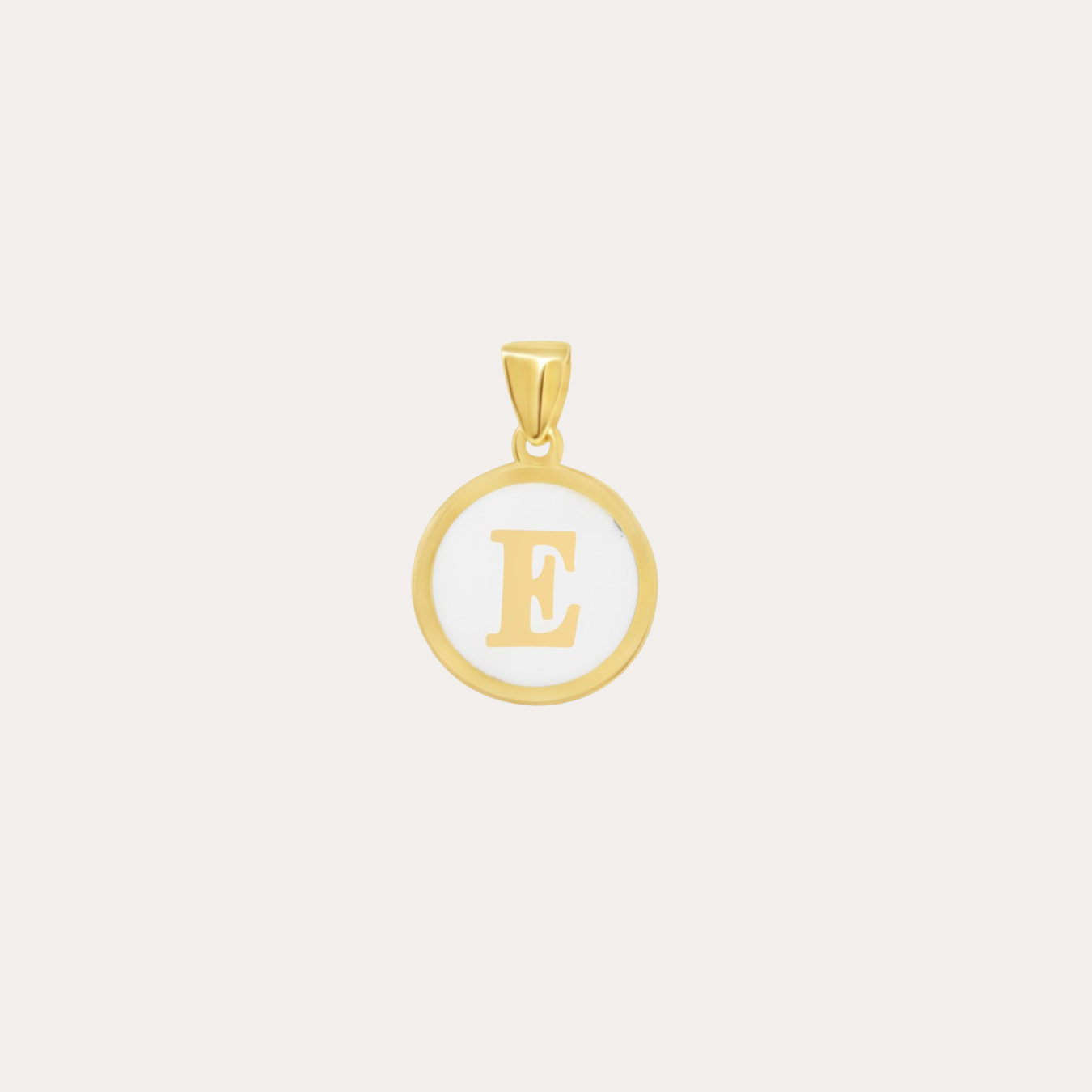 Initial Enamel Pendant