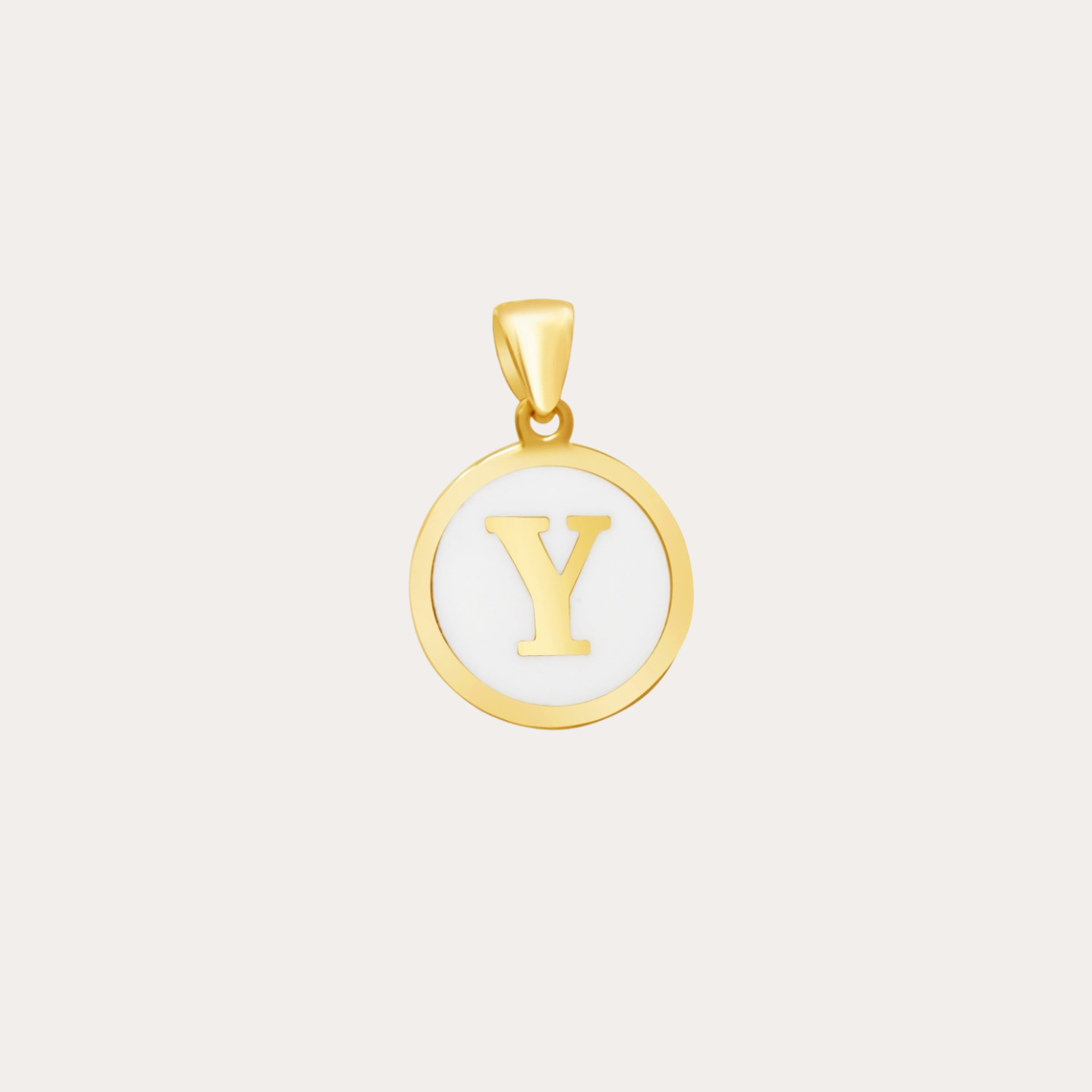 Initial Enamel Pendant