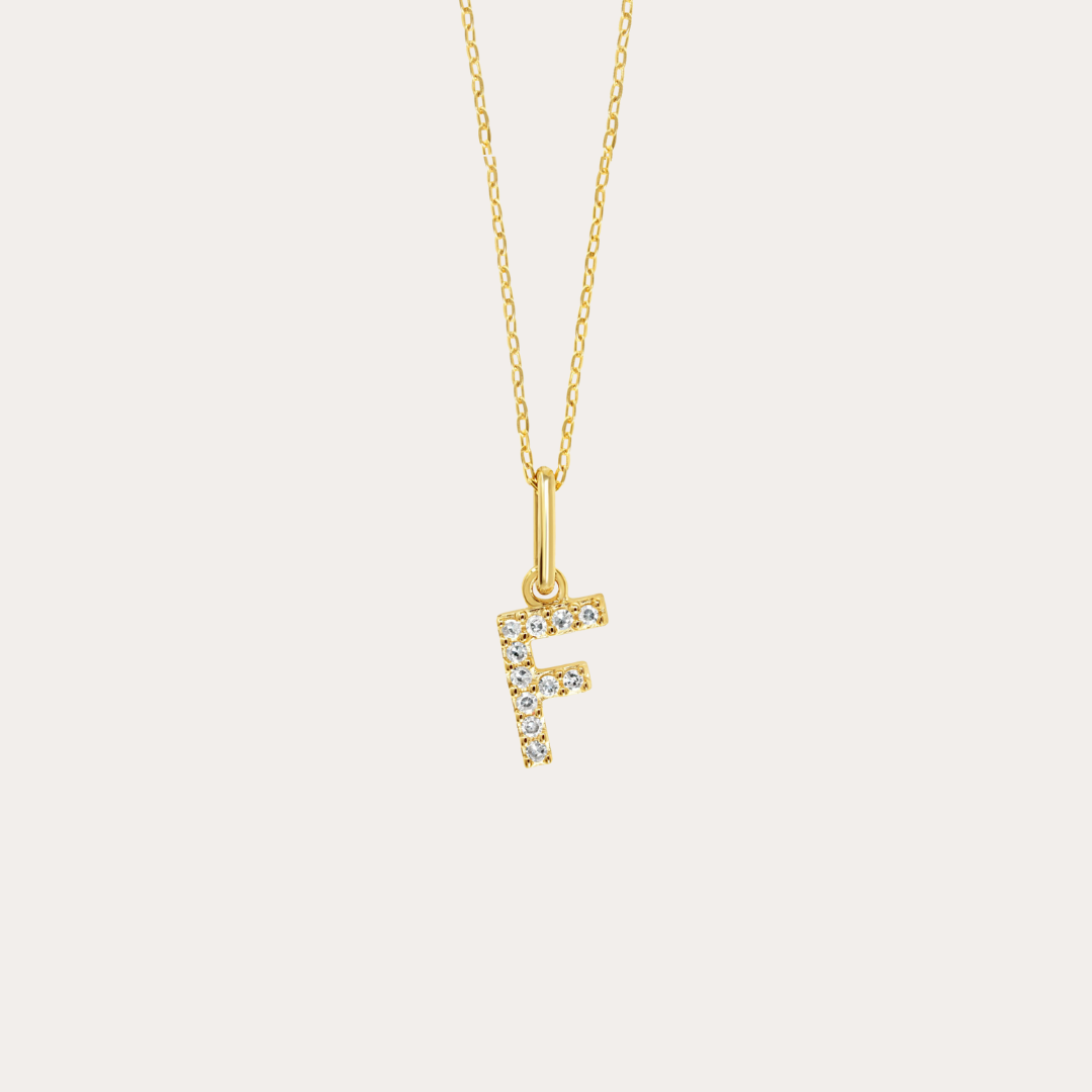 Diamond Initial Necklace