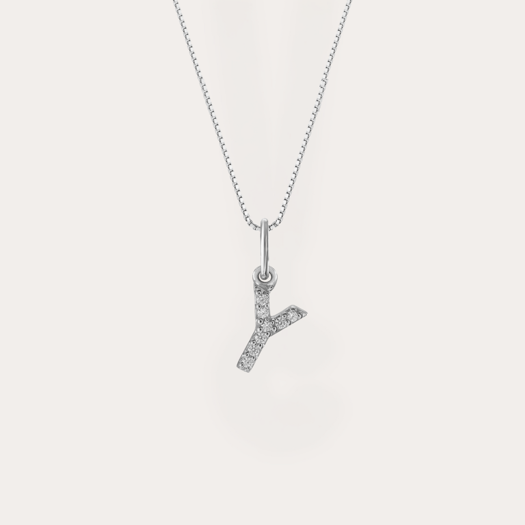 Diamond Initial Necklace