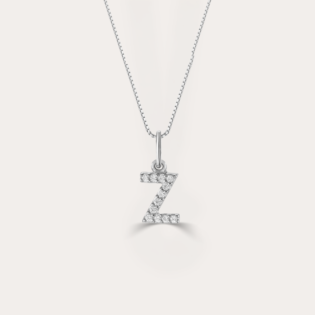 Diamond Initial Necklace