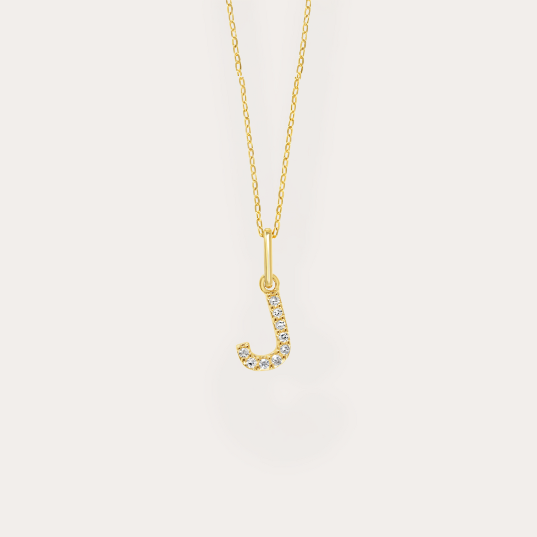 Diamond Initial Necklace