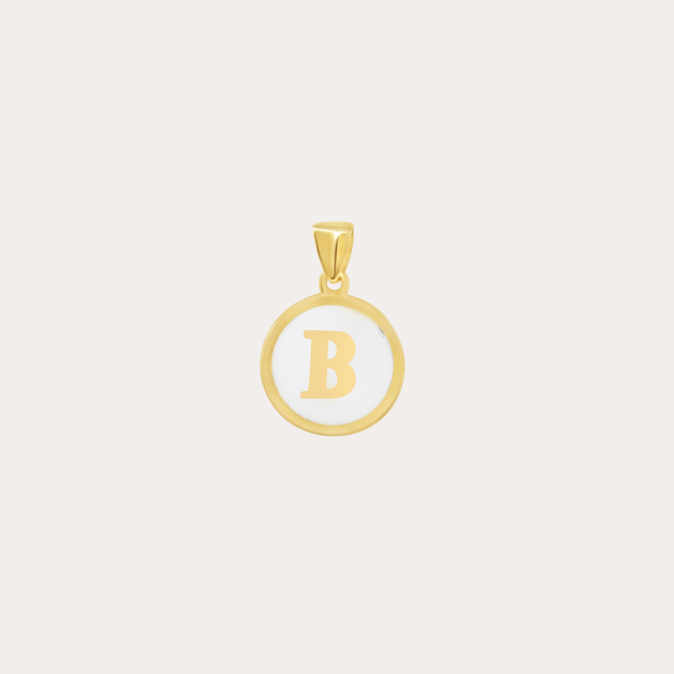 Initial Enamel Pendant