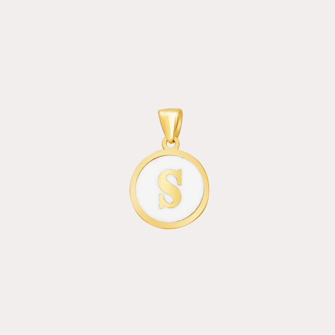 Initial Enamel Pendant