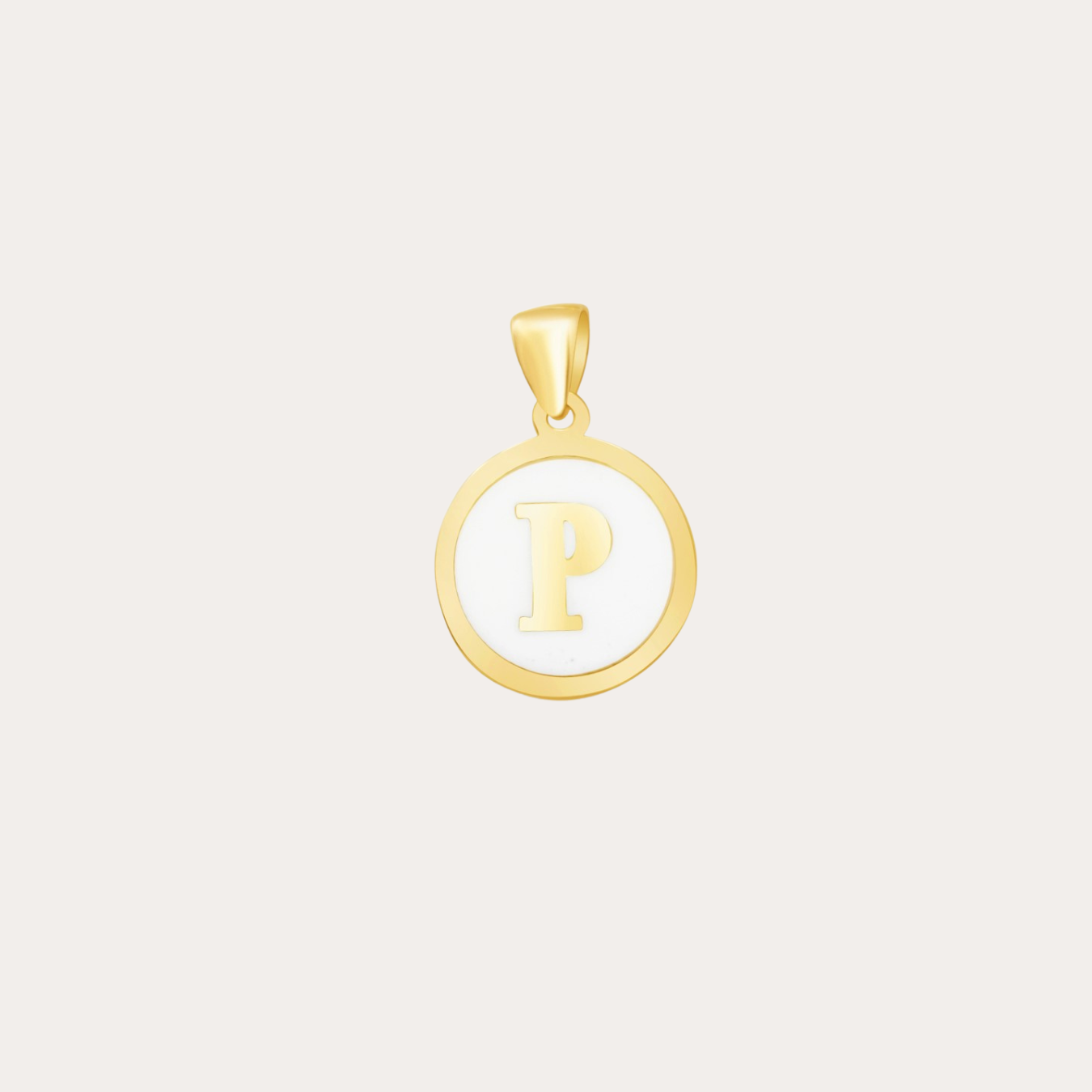 Initial Enamel Pendant