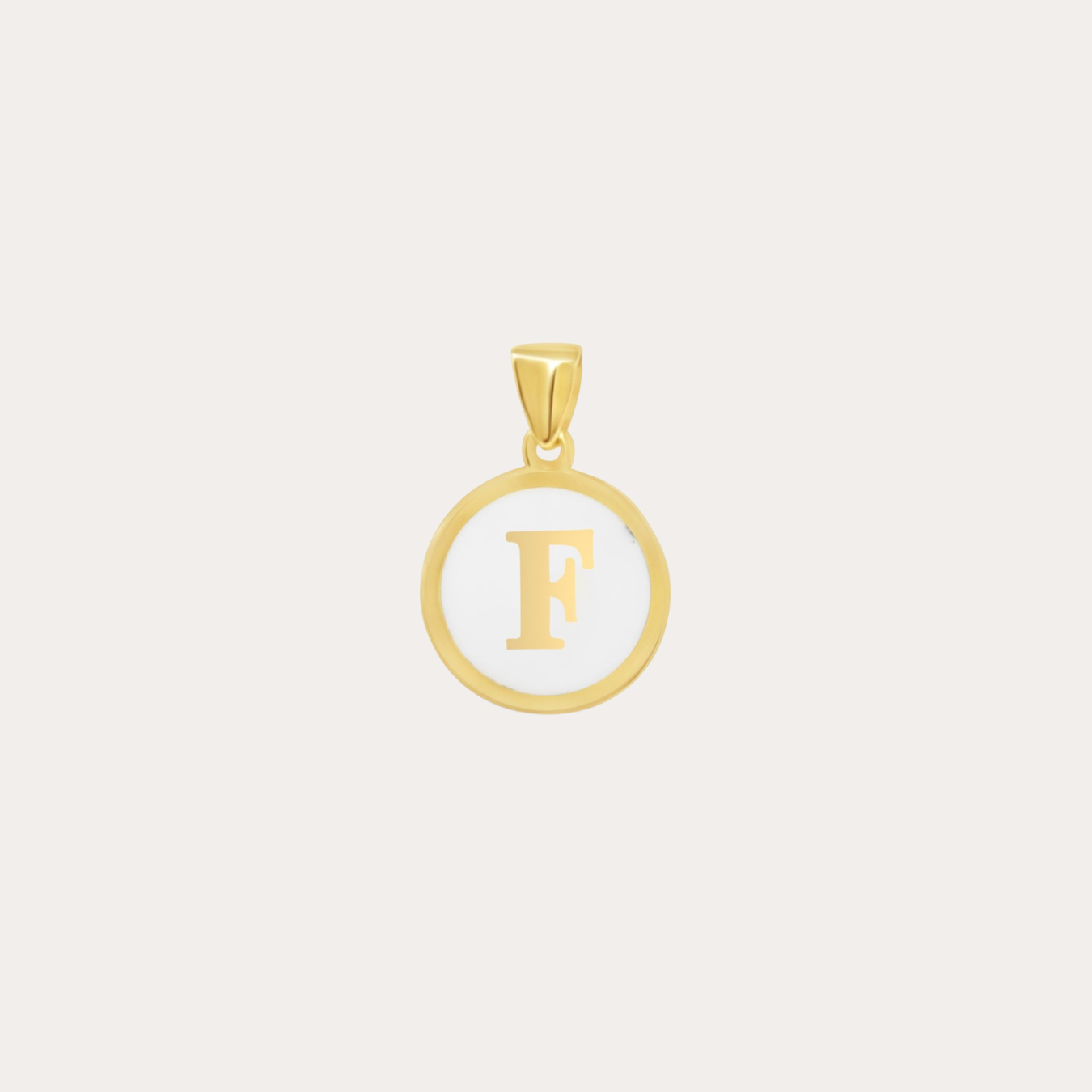 Initial Enamel Pendant