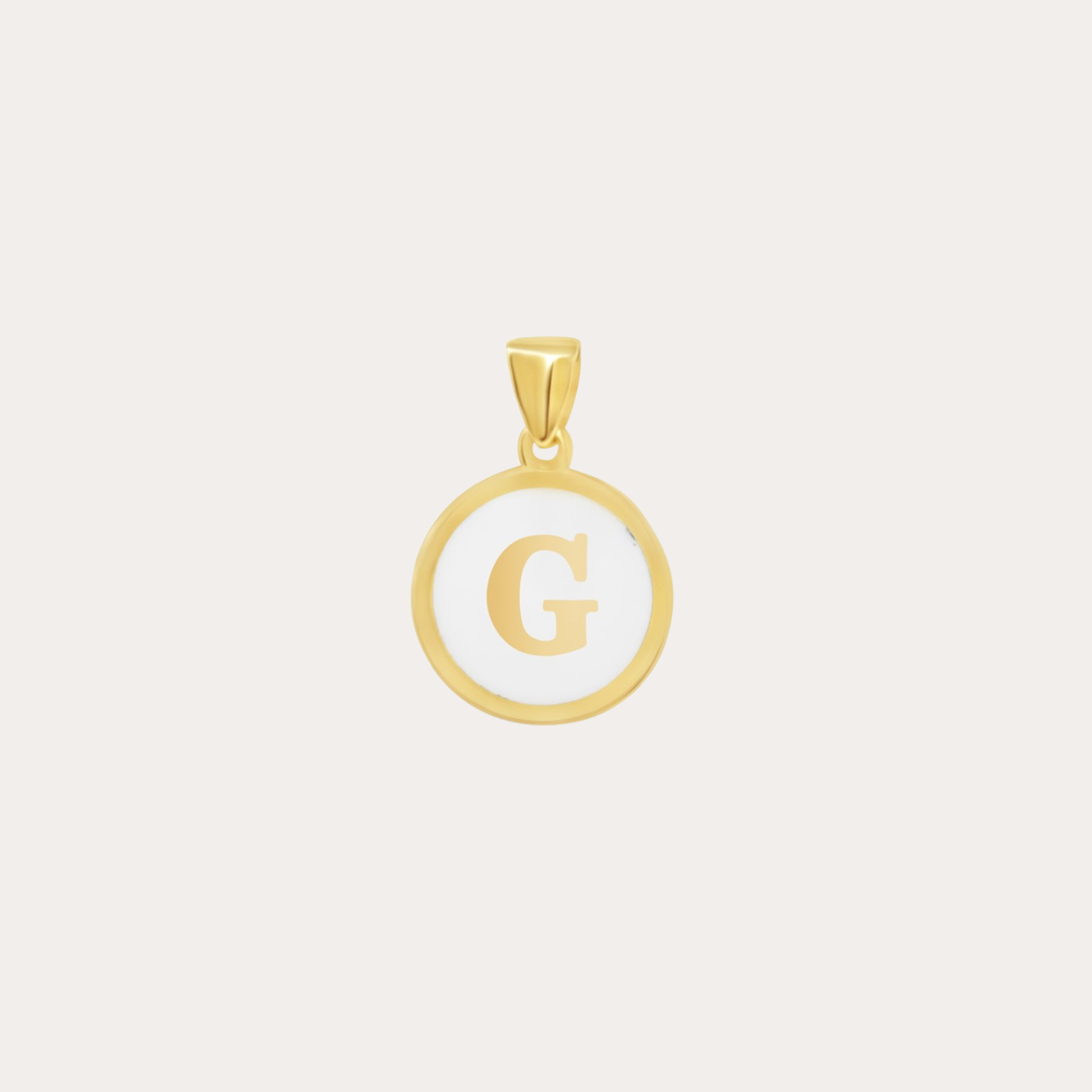 Initial Enamel Pendant