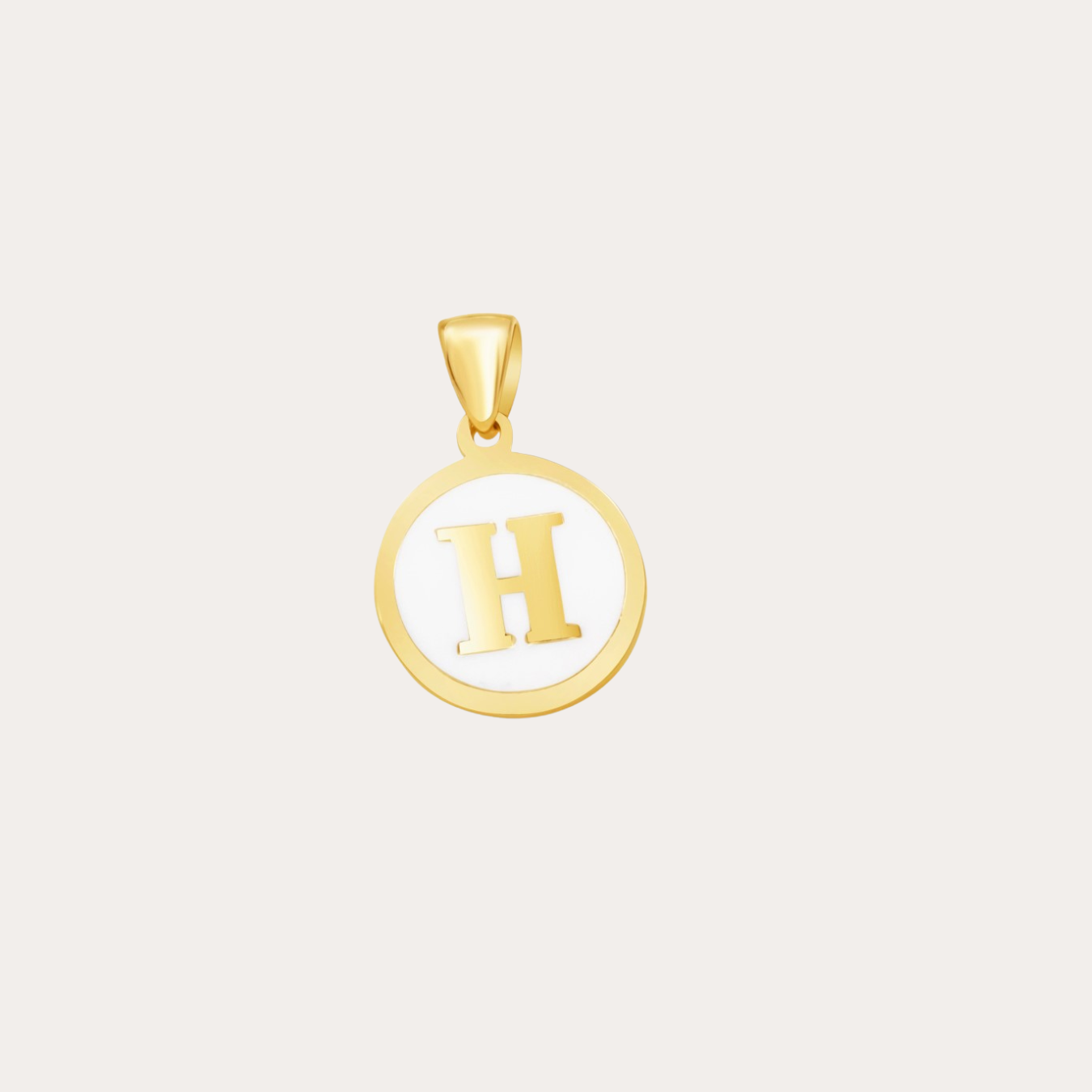 Initial Enamel Pendant