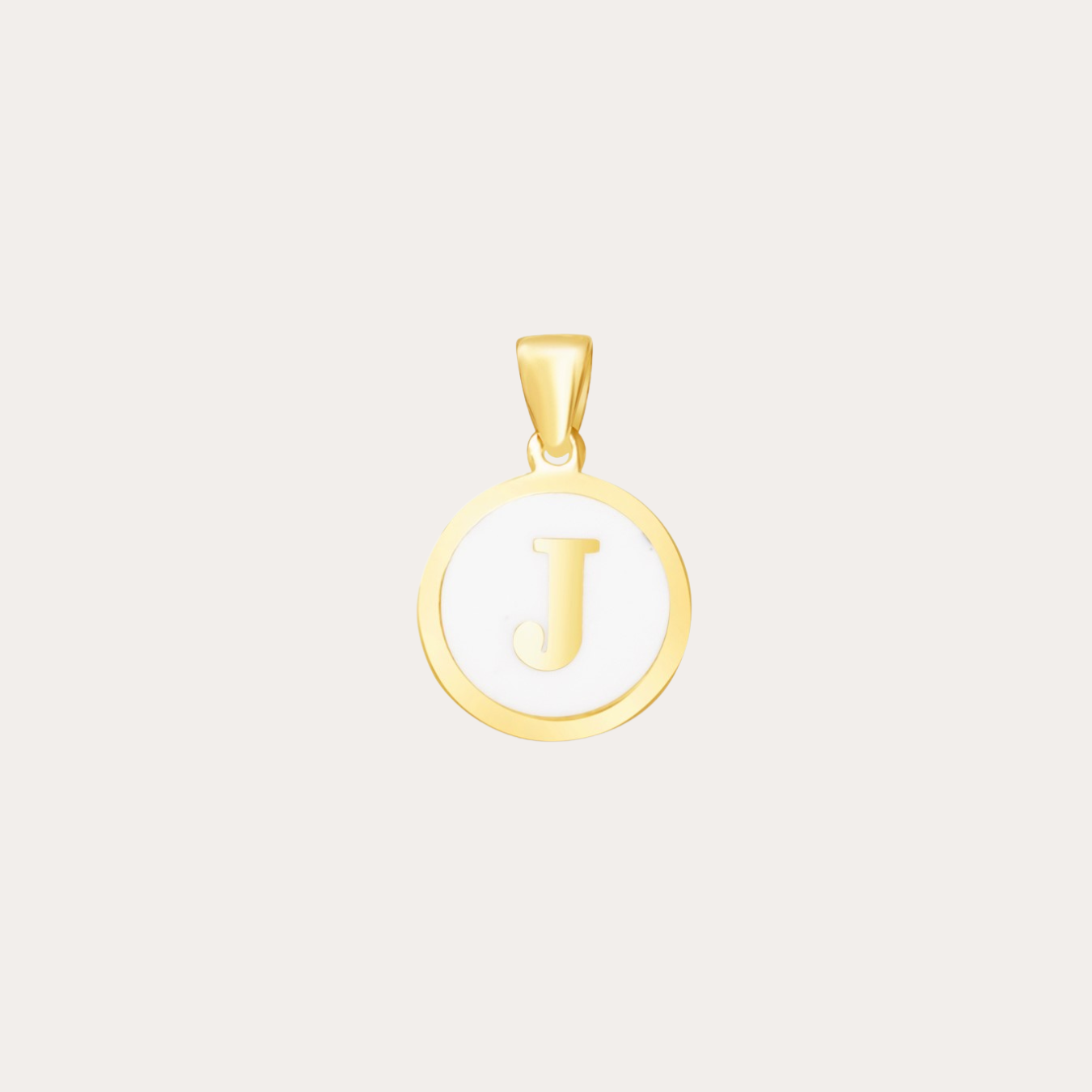 Initial Enamel Pendant