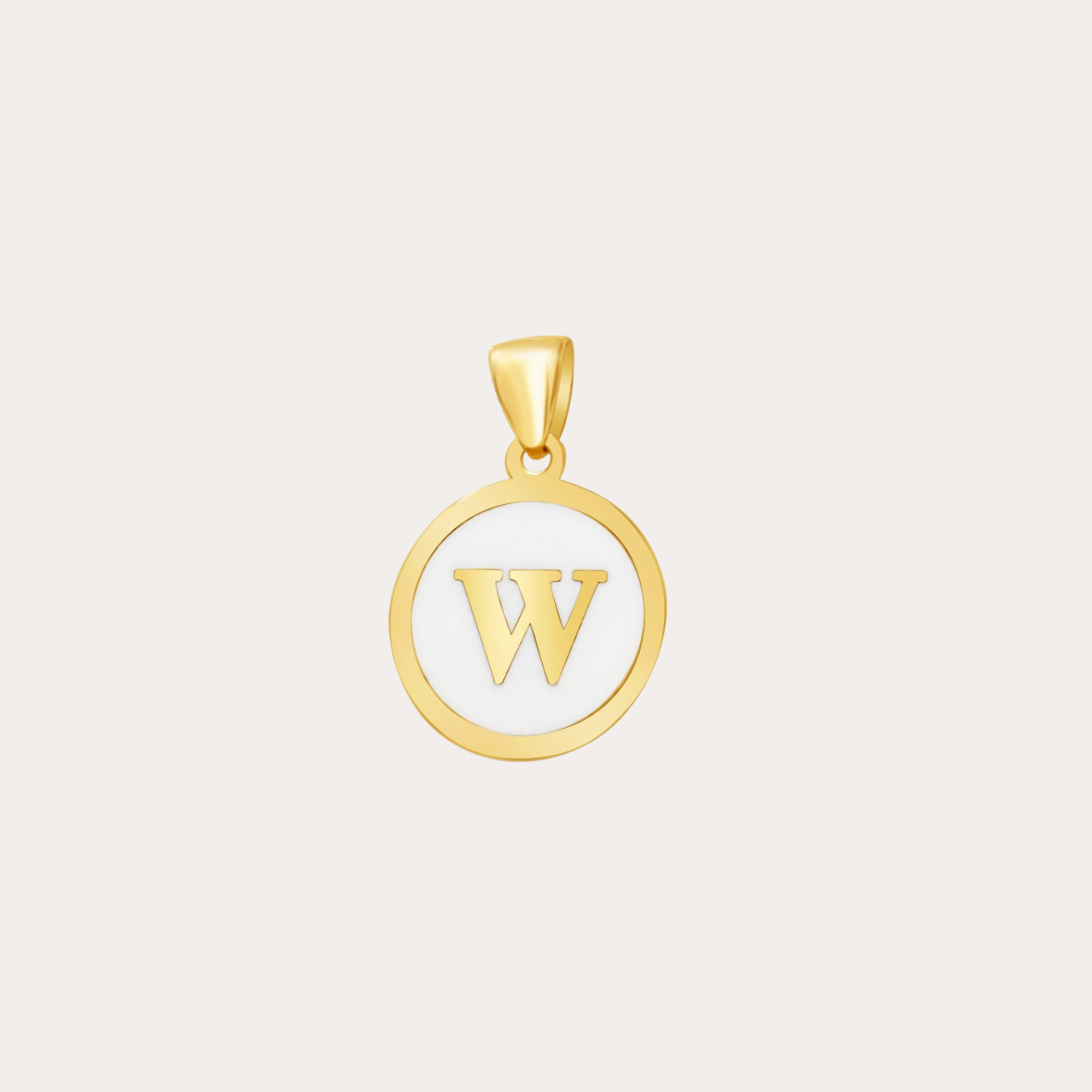Initial Enamel Pendant