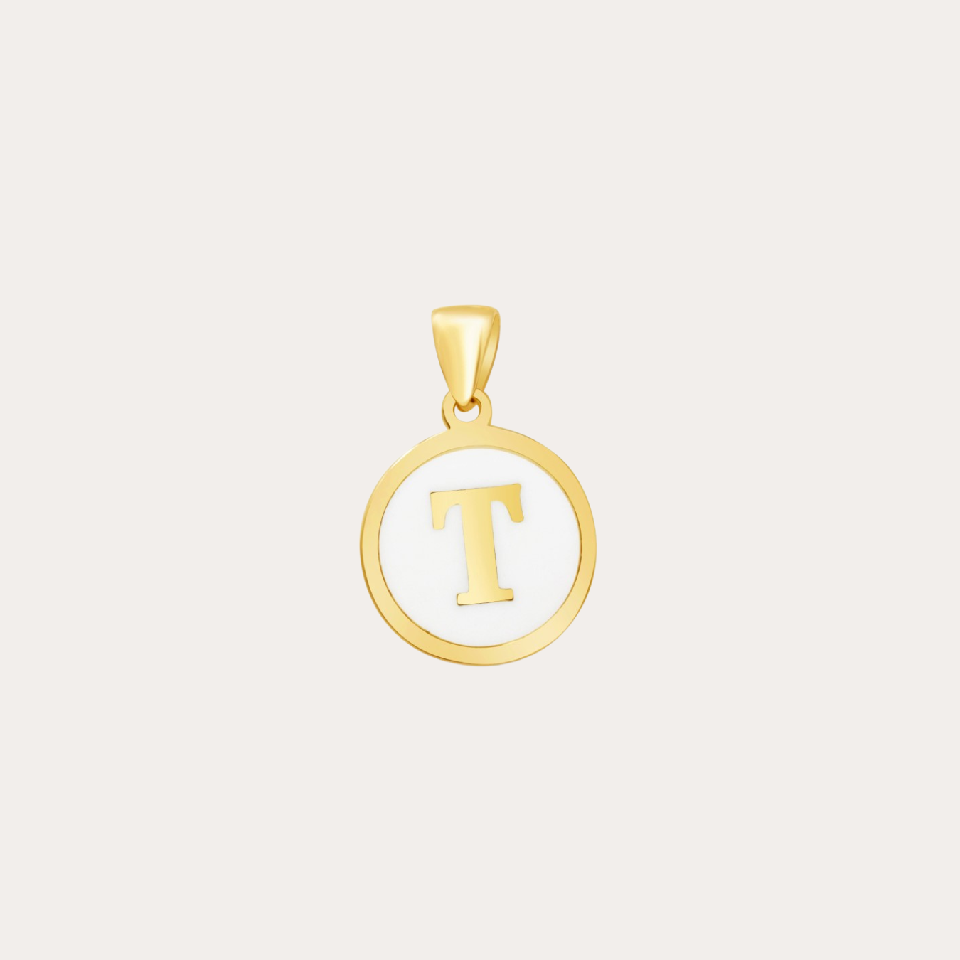 Initial Enamel Pendant