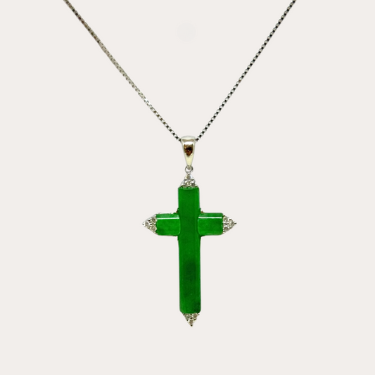 Jade Cross Pendant