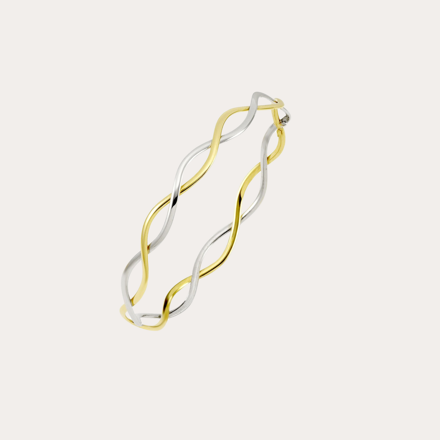 Two Tone Braided Bangle