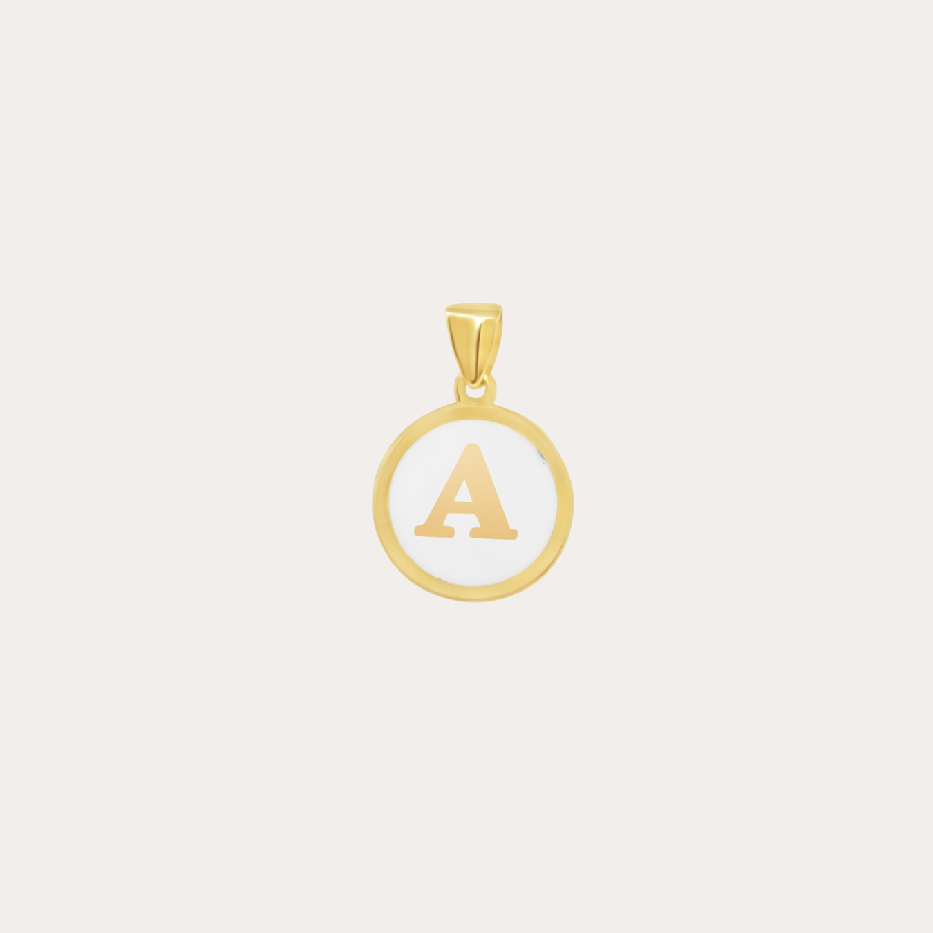 Initial Enamel Pendant