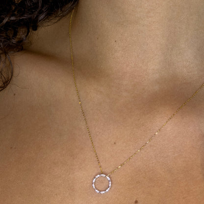 Diamond Life Circle Necklace