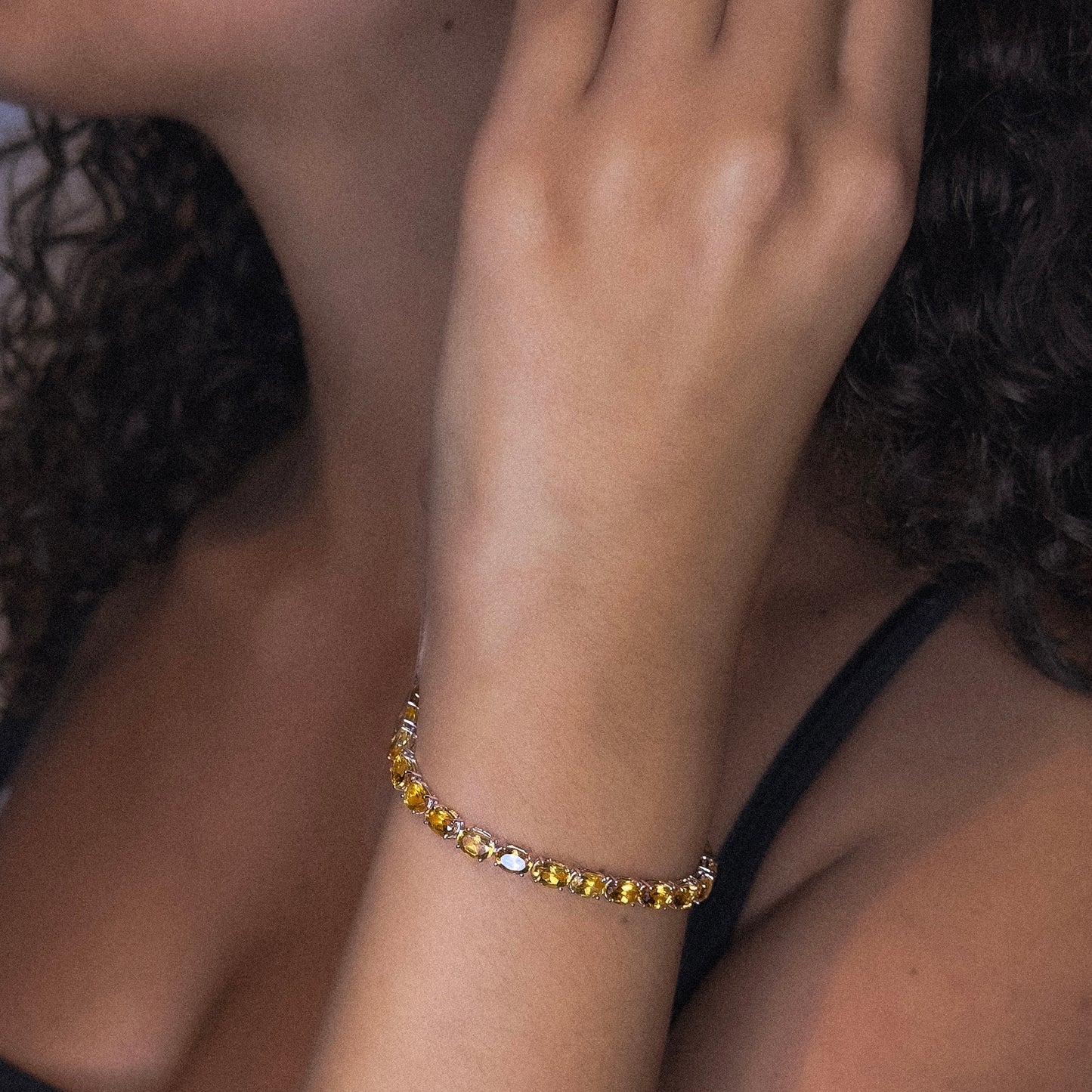 Citrine Tennis Bracelet